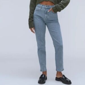 Everlane The Original Cheeky Light Wash Organic Cotton Blend Ankle Jeans - 27